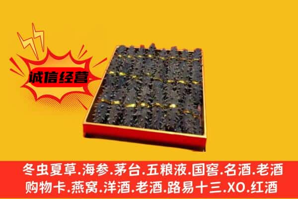 攀枝花市米易县回收海参